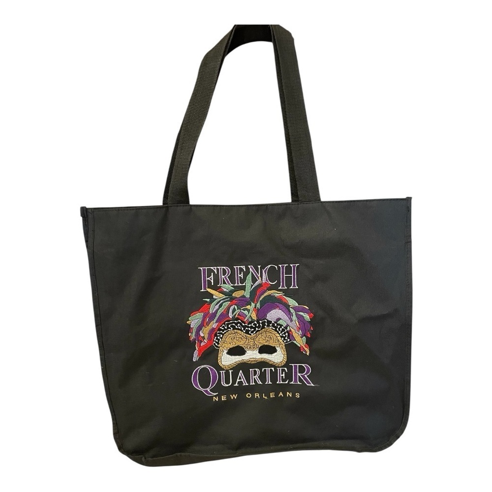 French Quarter New Orleans Canvas Large Tote Bag, 18” x 15” x 5”, NWOT.